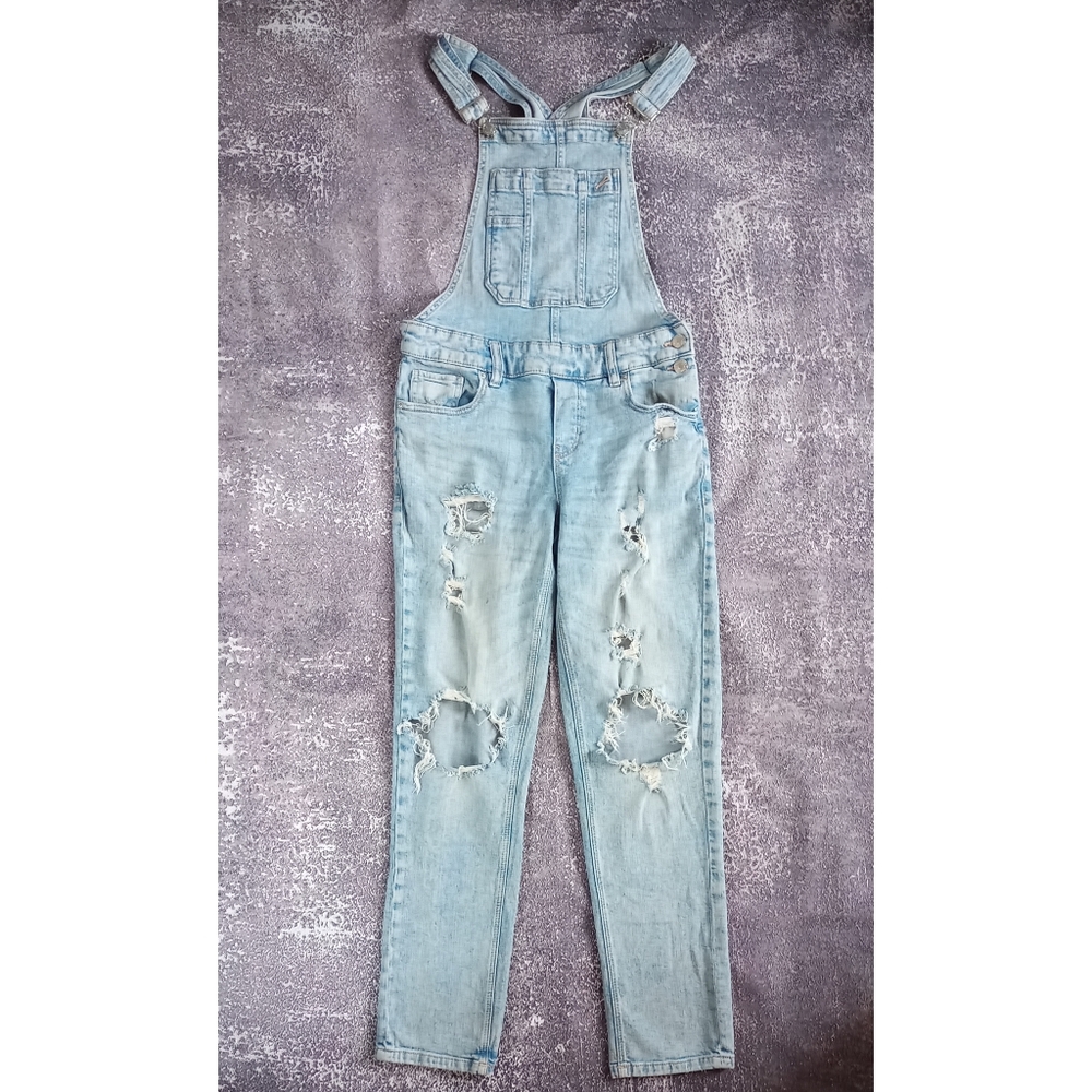 Garage Denim Overalls Ripped Style